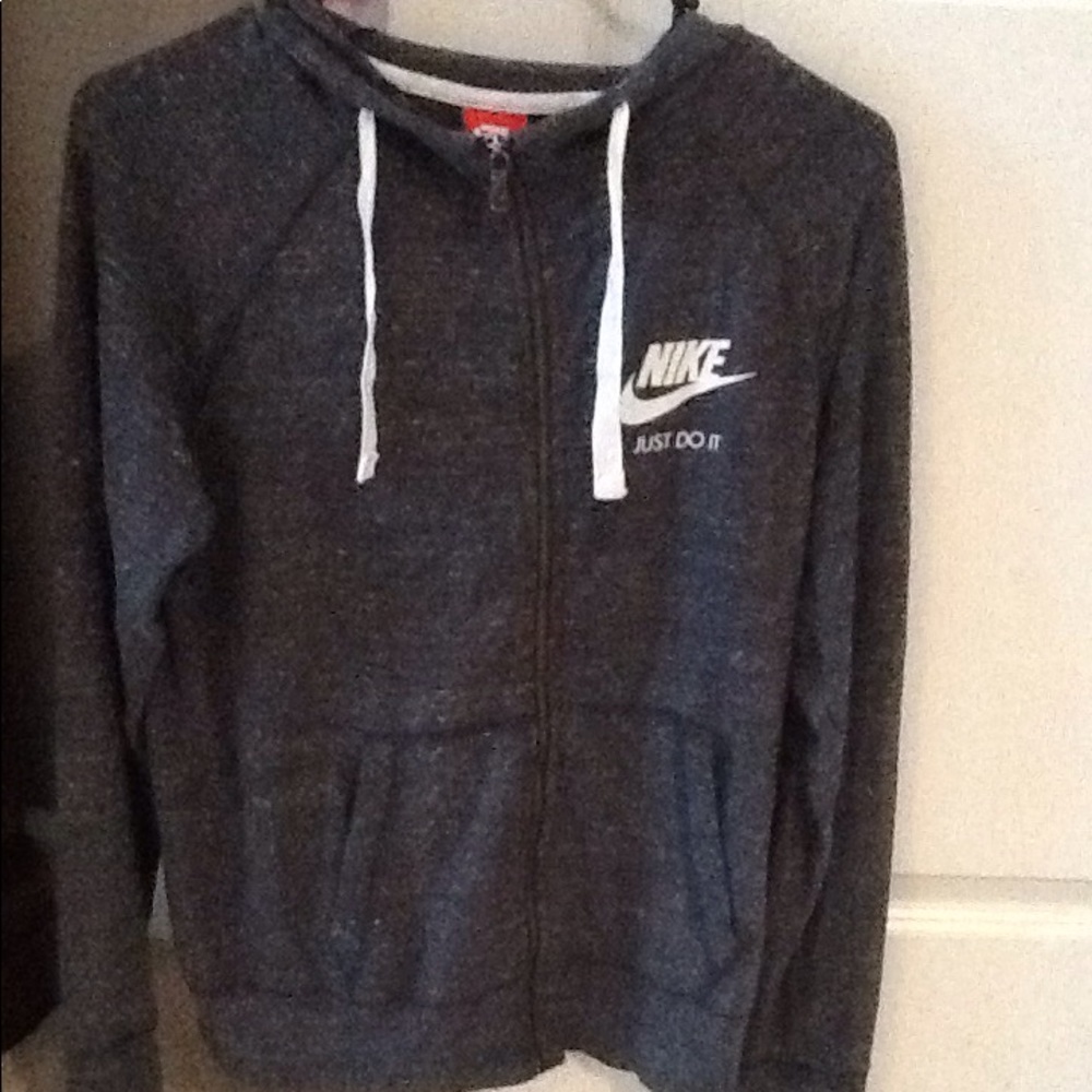 NWOT Nike Vintage grey zip hoodie